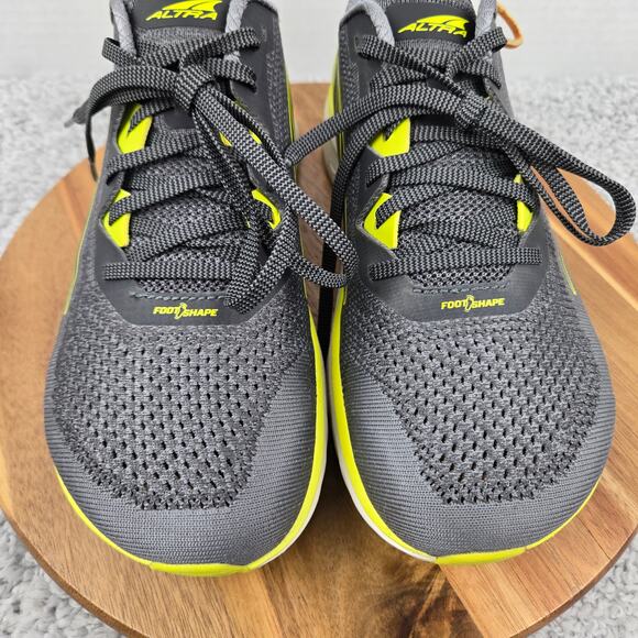 Altra Mens 10 Torin 4 Gray Lime Athletic Daily Performance Gym Road Running Shoe - Picture 6 of 12